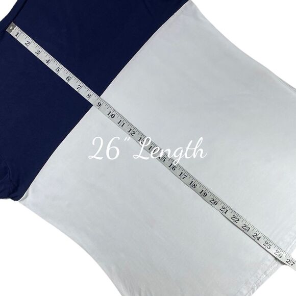 Amazon Faux Suede Pocket Color Block Tee Sz L - Picture 10 of 12